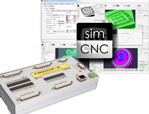 6-axis CNC control system. CSMIO/IP-S Supplied with SIMCNC Software