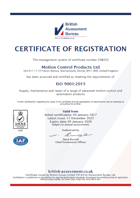 ISO 9001:2015 certificate
