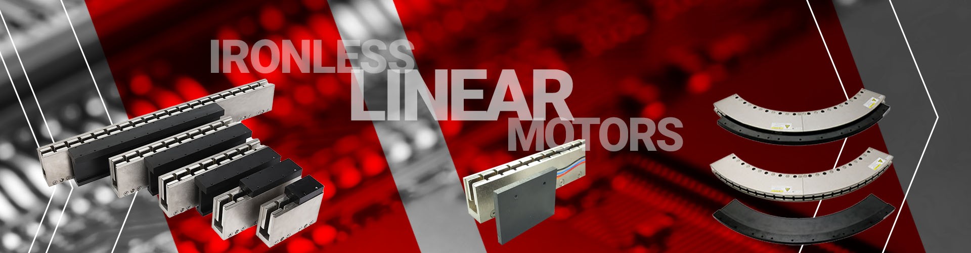 Ironless Linear Motors banner